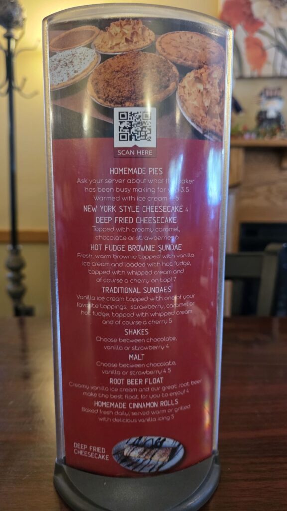 J J Rubys Menu 1